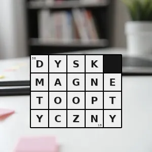 Hasło krzyżówkowe nośnik danych w postaci krążka z tworzywa sztucznego pokrytego warstwą materiału magnetycznego - dysk magnetooptyczny – rozwiązanie, synonimy, podpowiedzi i definicje krzyżówkowe